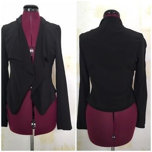 Silence Noise Silk Drapey Blazer Black M Urban